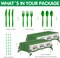 Football Baby Shower Decorations & Tableware Serve 24 (Green, White)